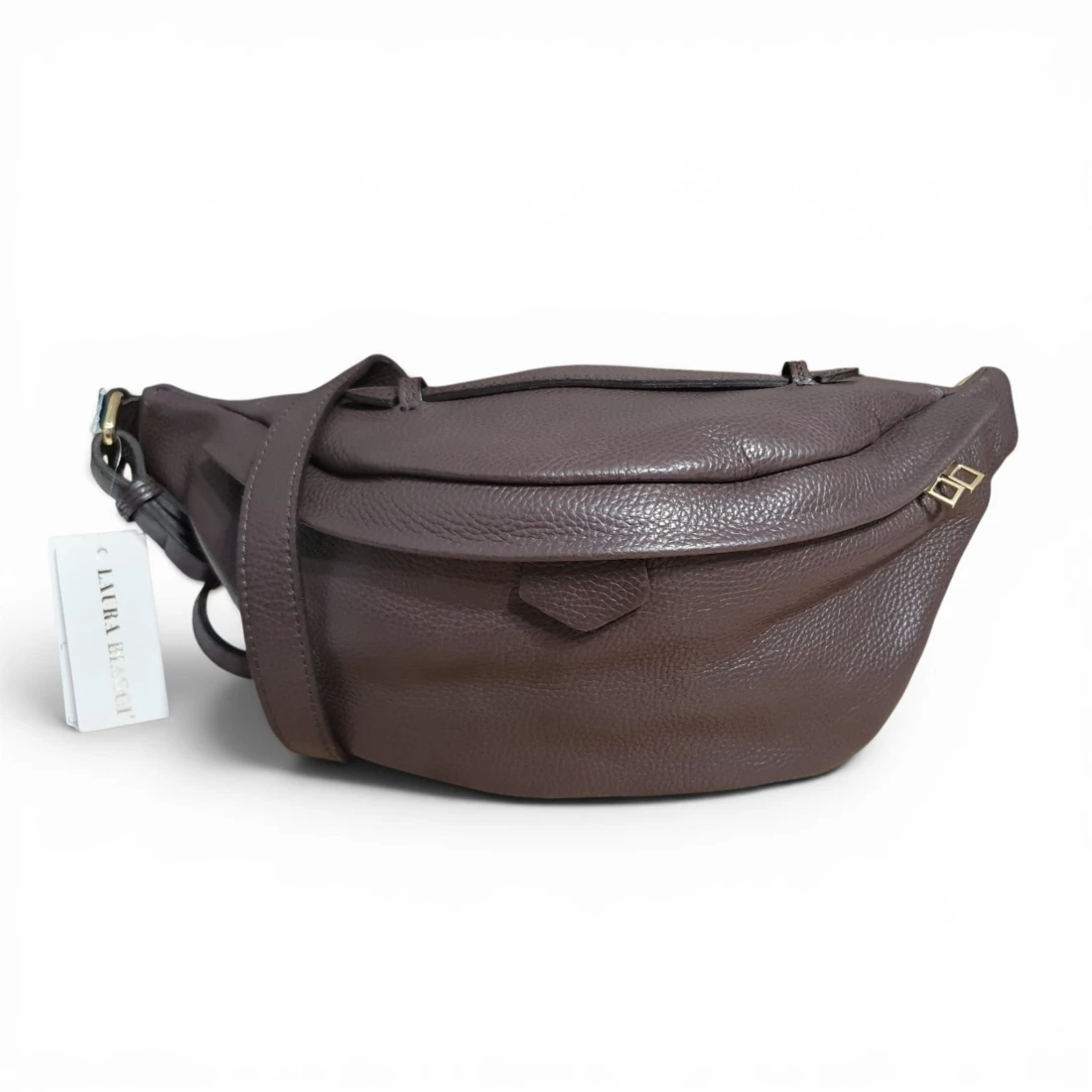 Laura Biaggi duża saszetka crossbody damska skóra naturalna czekoladowa.jpg