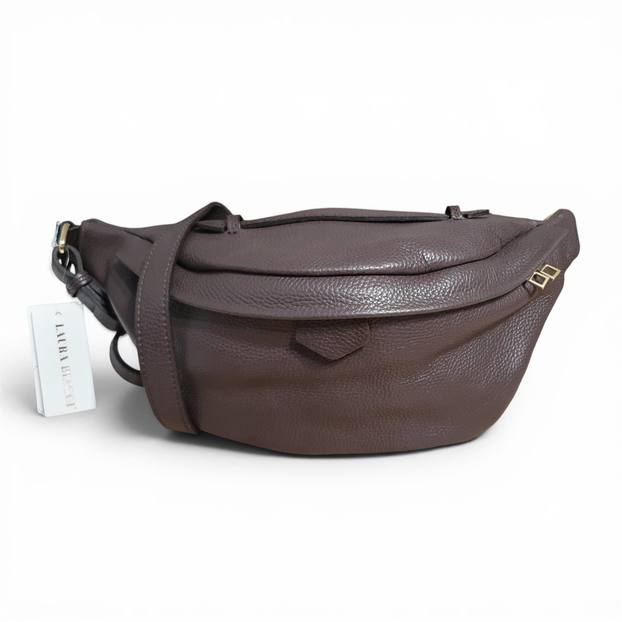 Laura Biaggi duża saszetka crossbody damska skóra naturalna czekoladowa.jpg