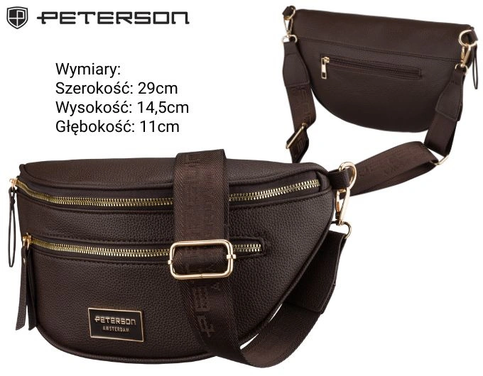 Elegancka saszetka damska Peterson do miasta.