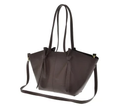 Laura Biaggi torebka shopper 2w1 A4 czekoladowa 