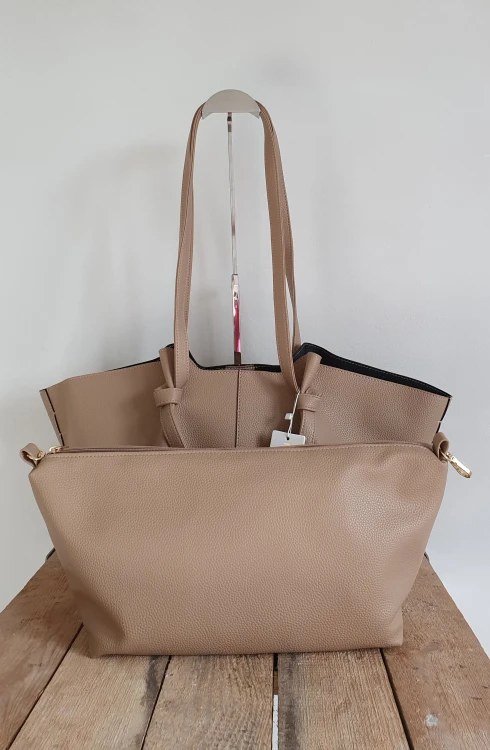 aura-biaggi-shopper-2w1-z-saszetka-bezowa