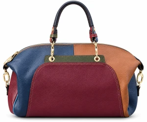 Vera Pelle Torebka Damska Skórzana Kuferek A4 Duża na Ramię Shopper
