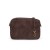 Elegancka torebka zamszowa Laura Biaggi w kolorze czekoladowym z dwoma komorami i paskiem crossbody.
