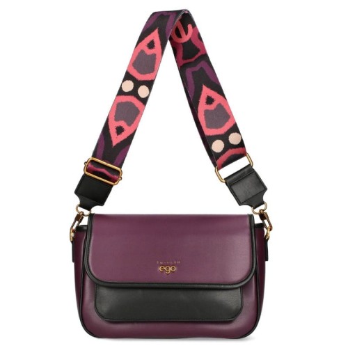EGO torebka damska na ramię crossbody A5 fioletowa