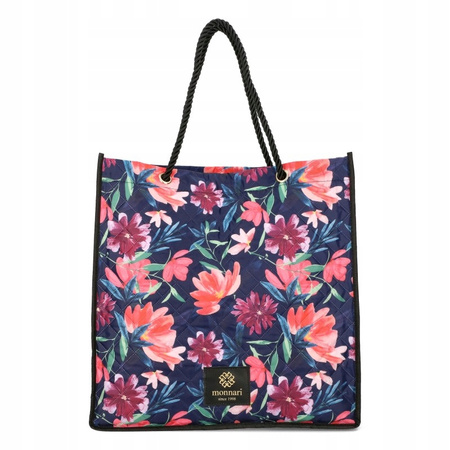 Monnari shopper duża torba torba na zakupy kwiaty