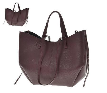 Laura Biaggi torebka shopper skóra naturalna