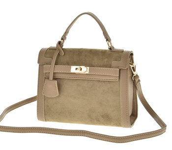 Gallantry zamszowy elegancki kuferek z brelokiem