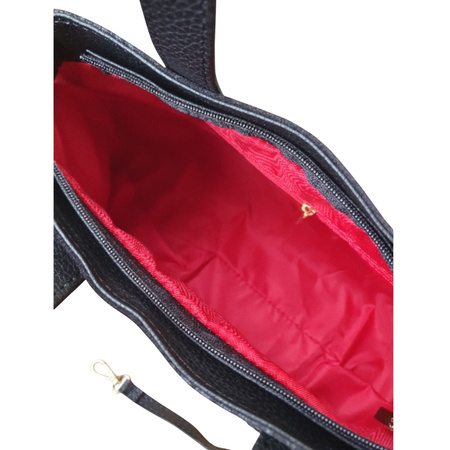 Luka skórzana zamszowa torebka croco mała shopperka