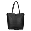 Torebka shopper duża A4  2w1 czarna Erick Style