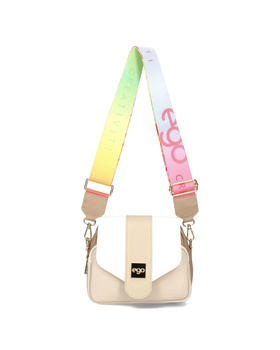 Ego torebka skórzana listonoszka z tęczowym paskiem ES0276CR