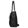 Torebka shopper duża A4  2w1 czarna Erick Style