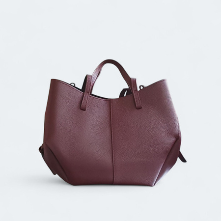 Laura Biaggi torebka shopper skóra naturalna