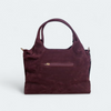 Flora&Co duża zamszowa bordowa torebkka shopper A4