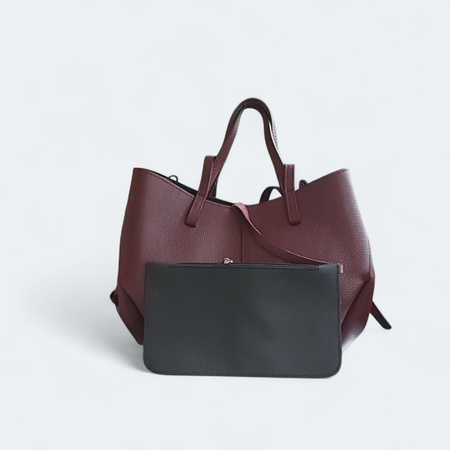 Laura Biaggi torebka shopper skóra naturalna