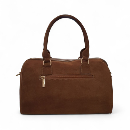 Flora&Co zamszowy kuferek cwieki eko skóra