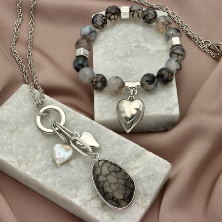 Naszyjnik z KWARCEM RULYTOWYM  Yvon