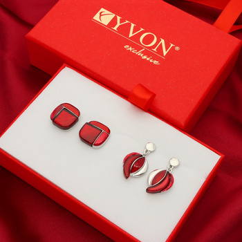 Zestaw kolczyków żywica Yvon GIFT50