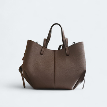 Laura Biaggi torebka shopper skóra naturalna