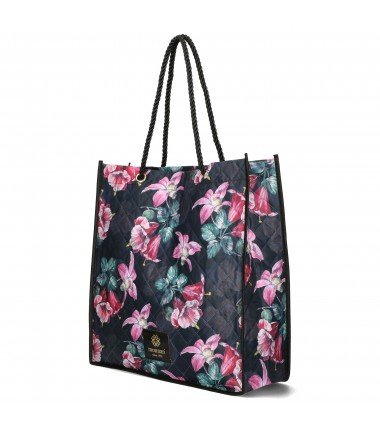 Pikowana torba Monnari na zakupy shopper w kwiaty