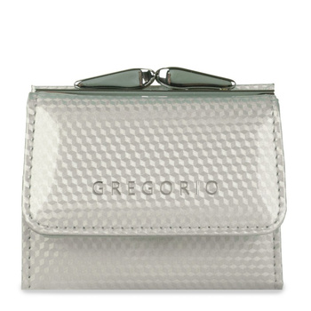 Portfel damski czarny lakierowany Gregorio