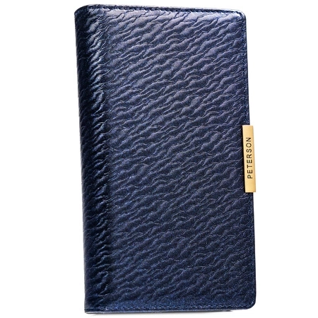 Portfel damski pojemny elegancki duży ochrona RFID ze skóry eko Peterson