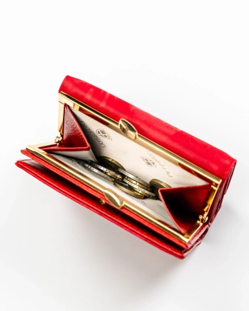 Portfel damski skórzany PETERSON średni elegancki RFID