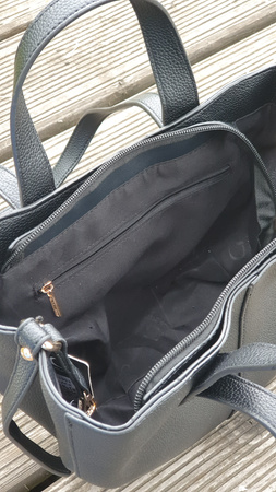 Mała czarna torebka shopperka Gallantry