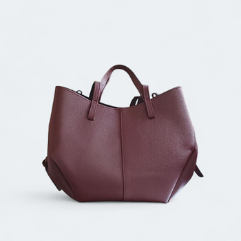 Laura Biaggi torebka shopper skóra naturalna