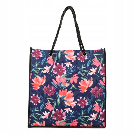 Monnari shopper duża torba torba na zakupy kwiaty