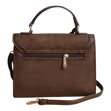 Gallantry zamszowy elegancki kuferek z brelokiem