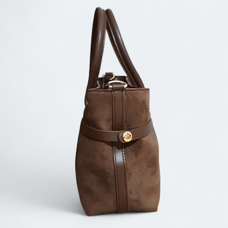 GALLANTRY elegancki zamszowy kuferek 