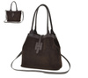 Czekoladowa zamszowa torebka Shopper A4