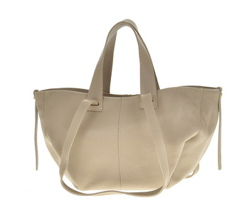 Torebka shopper Laura Biaggi skóra naturalna koszyczek