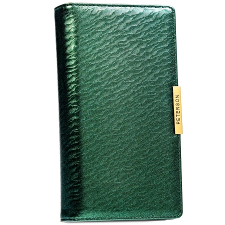 Portfel damski pojemny elegancki duży ochrona RFID ze skóry eko Peterson
