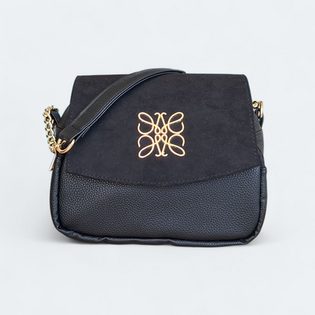 Czarna listonoszka torebka damska Laura Biagii