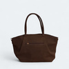 Flora &Co zamszowa czekoladowa torebka shopper