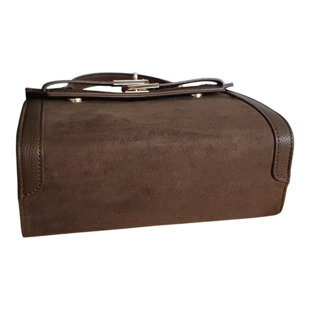 Gallantry zamszowy elegancki kuferek z brelokiem